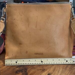 Consuela Brown Leather Shoulder Bag